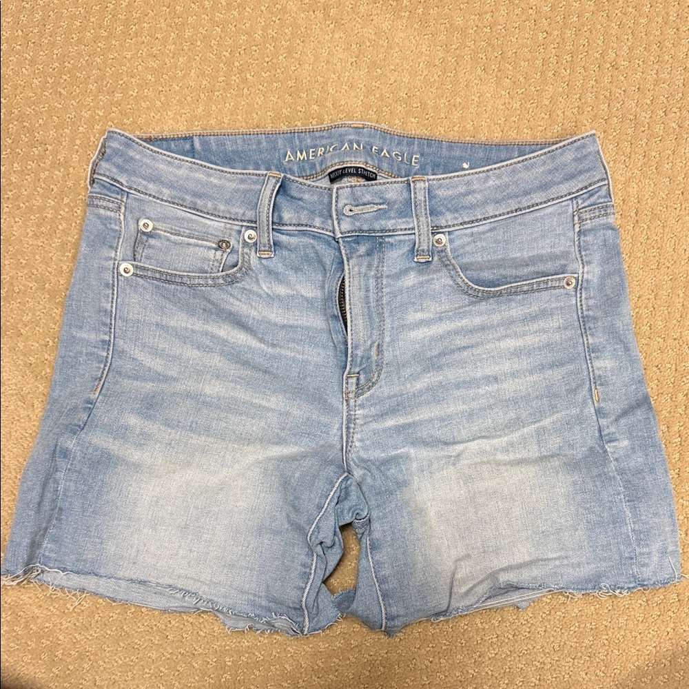 American Eagle Light Wash Denim Shorts